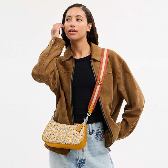 Coach Teri Shoulder Bag With Floral Print - Picture 13 of 16